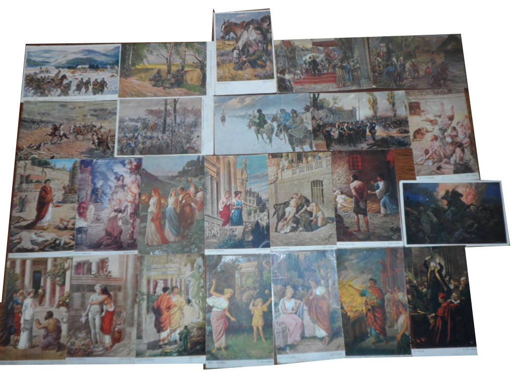Kolekcja pocztówek pocztówki Matejko Sienkiewicz