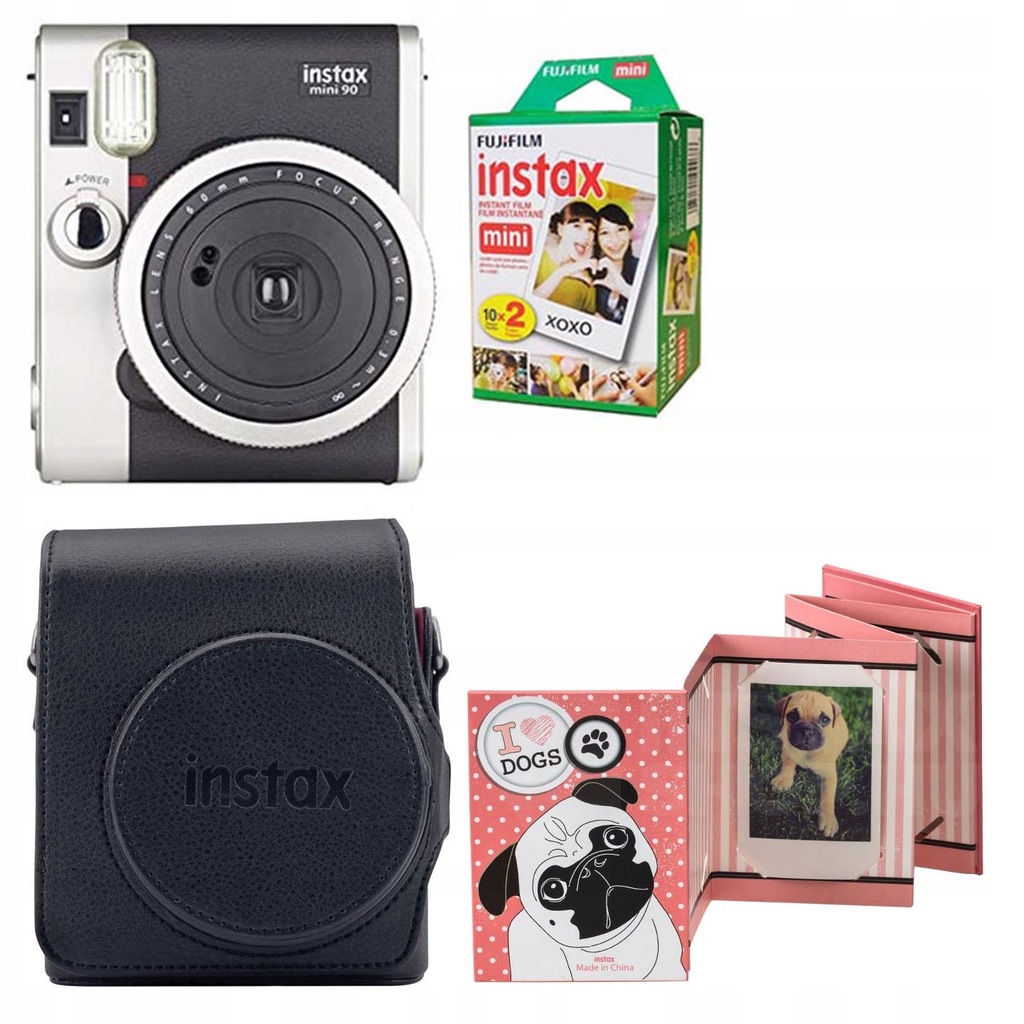 Aparat Fuji Instax Mini 90 NEO czarny ZESTAW