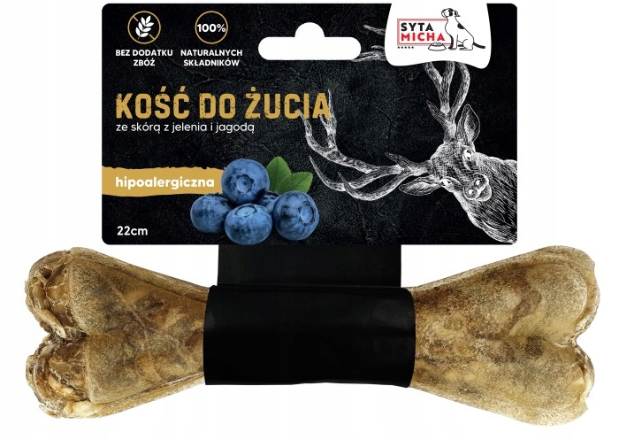 Syta Micha Kość do żucia Hipoalergiczna jeleń 22 cm