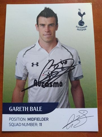 Gareth Bale Tottenham Hotspur F.C. Autograf Unikat