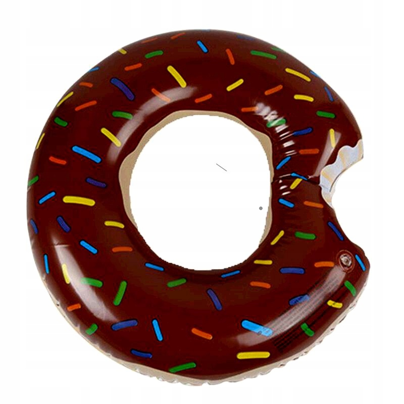 Brązowe koło Donut bezpieczne wytrzymałe 110cm PVC
