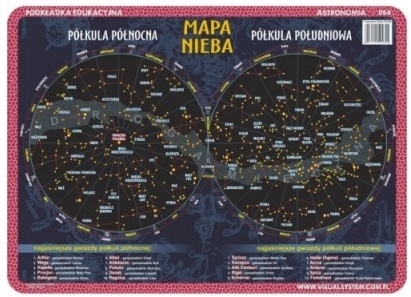 Podkładka edukacyjna Visual System mapa nieba