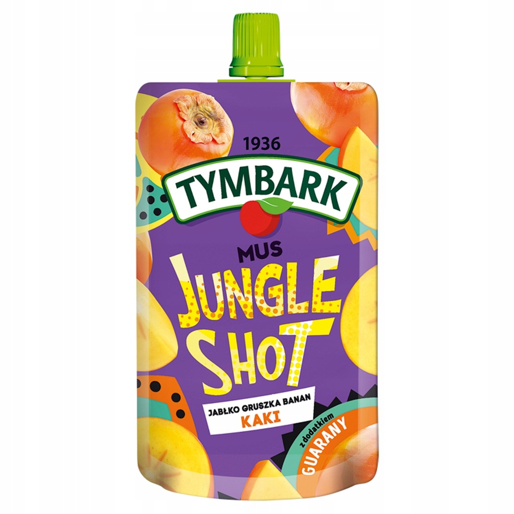 Tymbark Jungle Shot Mus jabłko gruszka banan kaki
