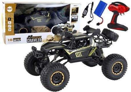 AUTO TERENOWE R/C CZARNE 1:8 2.4G, LEANTOYS