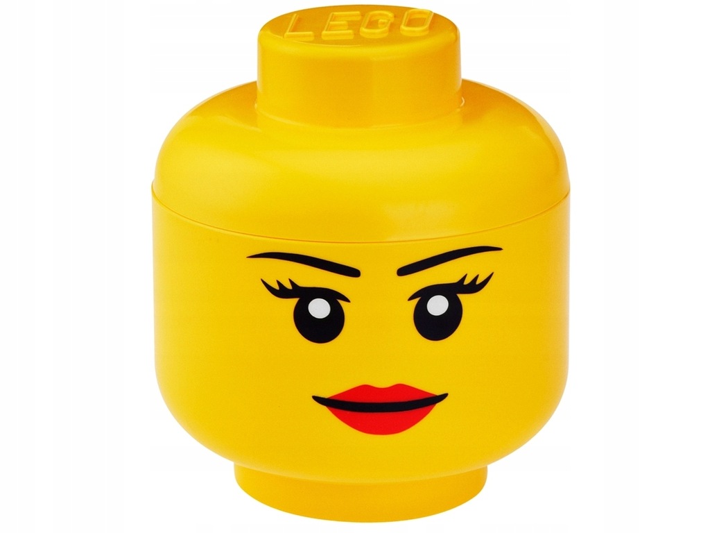 Pojemnik duży LEGO główka dziewczynki pudełko