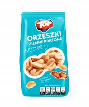 Orzeszki ziemne bez soli TOP 400g