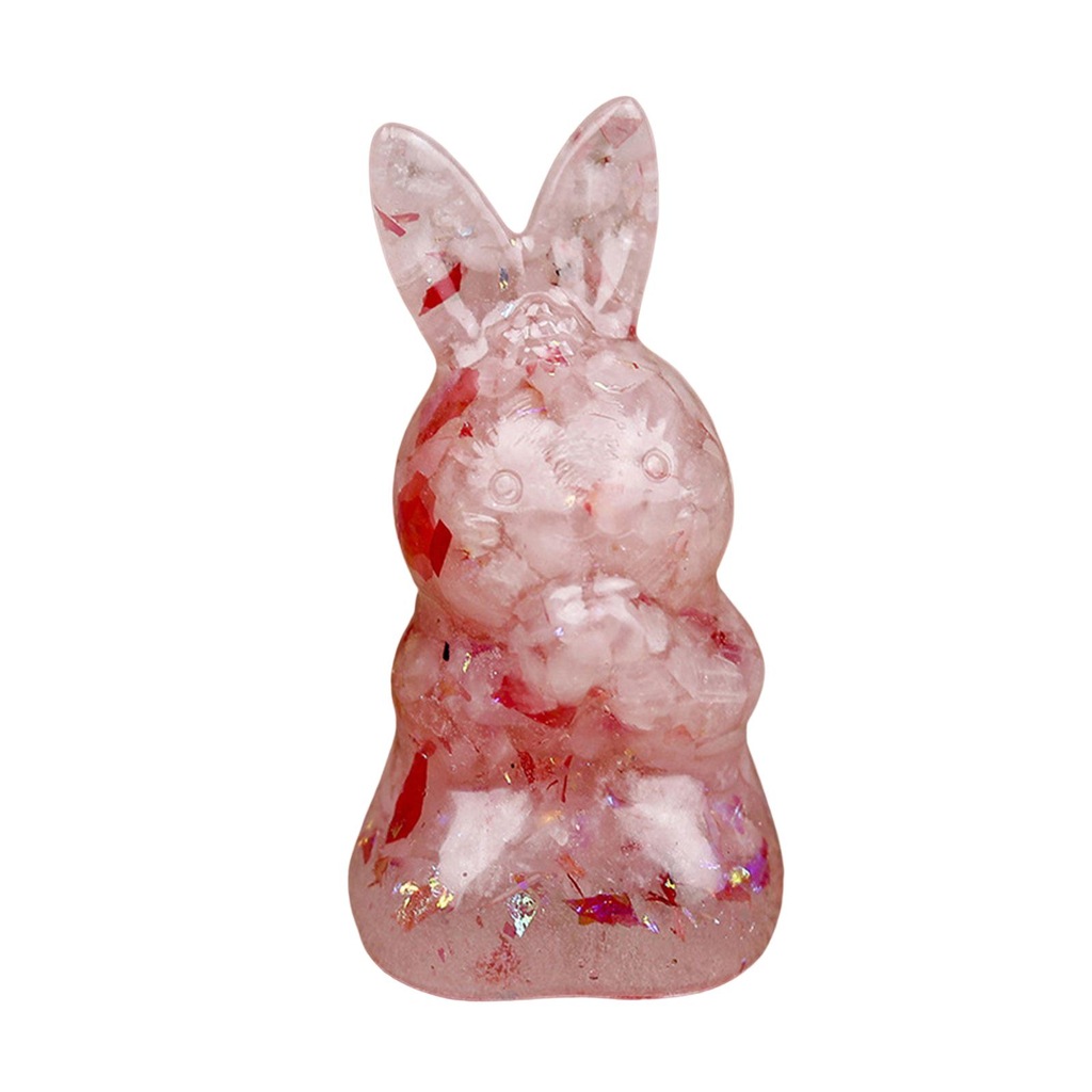 Stone Bunny Sculpture Desk Rabbit Statues Pink - 13055477878 ...