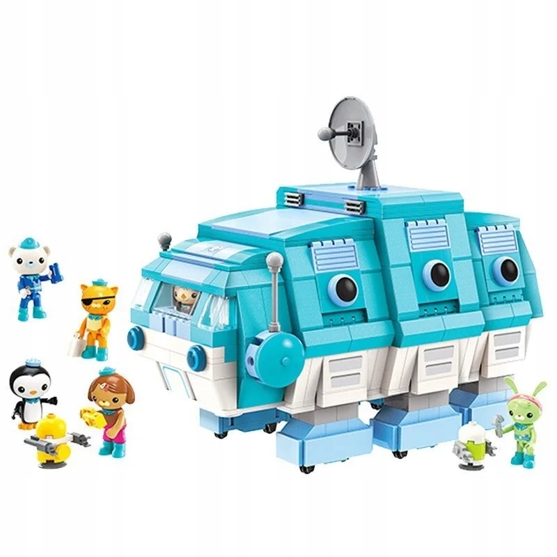 Anime octonauts Octopod GUP Building Blocks Action Figures Ocean creatures