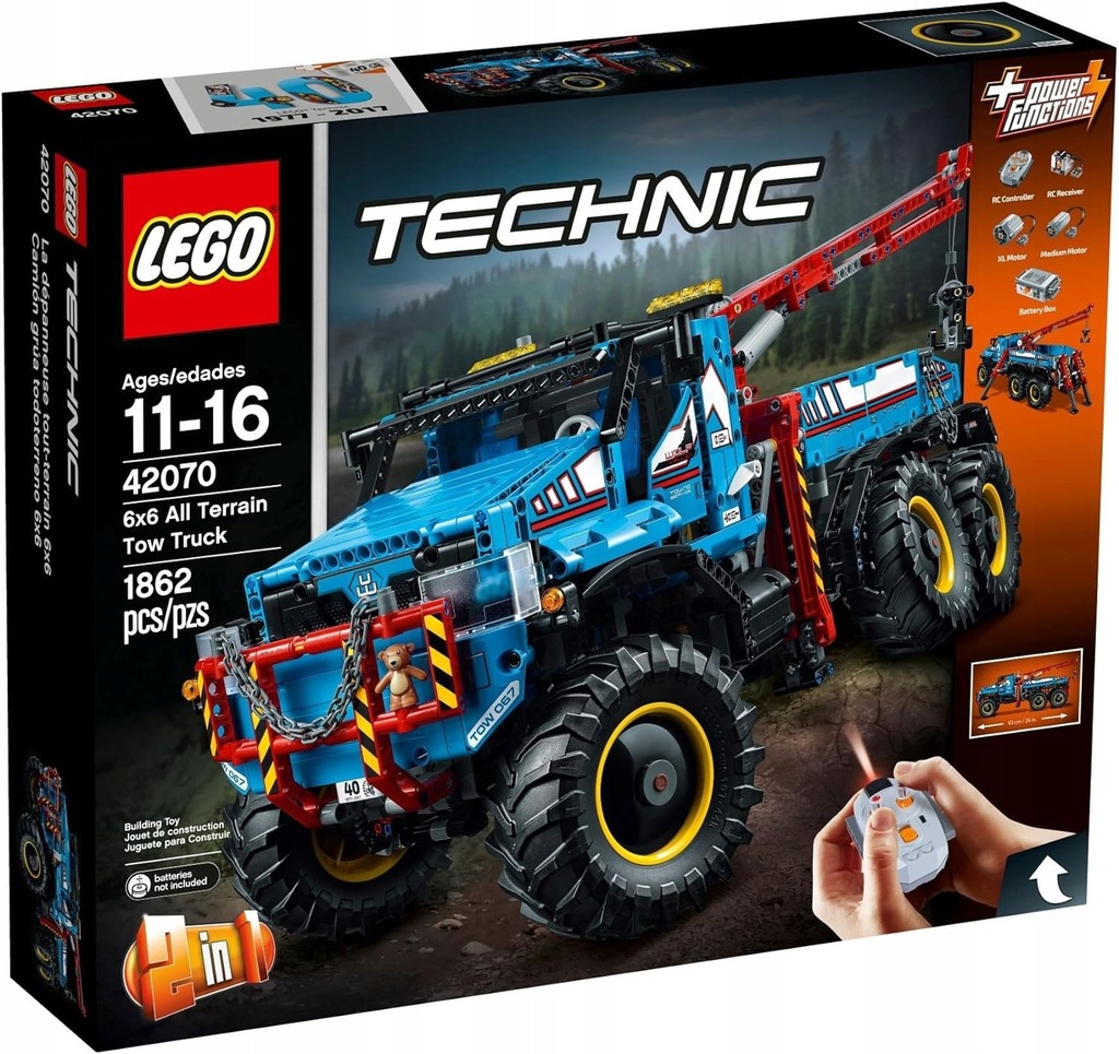 LEGO TECHNIC 42070 TERENOWY HOLOWNIK 6X6 2 w 1