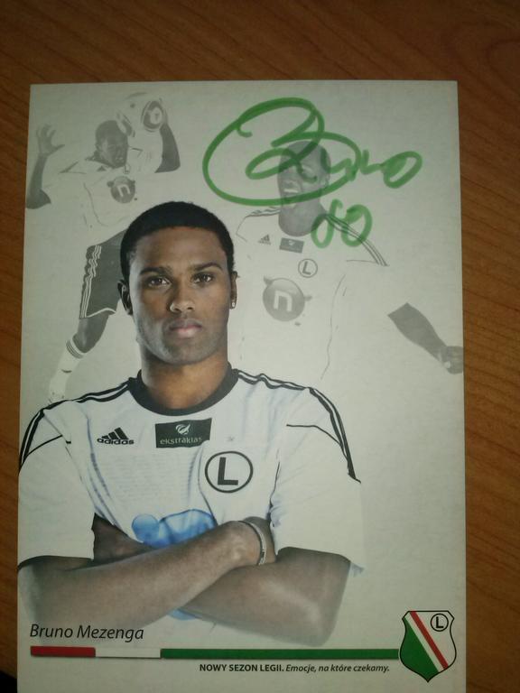 Bruno Mezenga- autograf Legia Warszawa