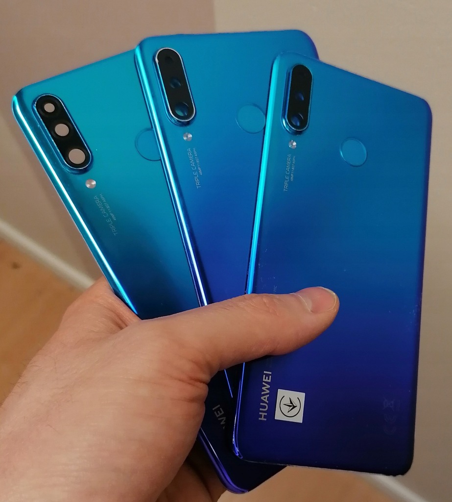 KLAPKA HUAWEI P30 LITE NIEBIESKA STAN DOBRY+