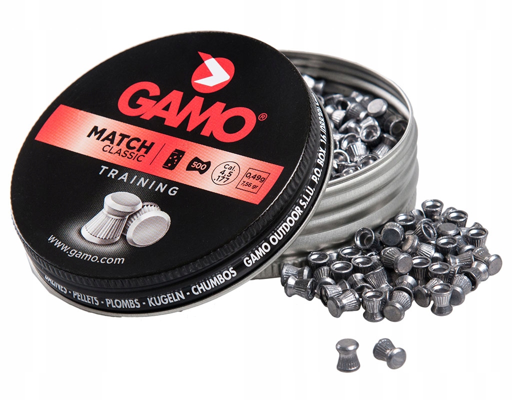 Śrut Diabolo Gamo Match 4,5 mm 500szt płaski