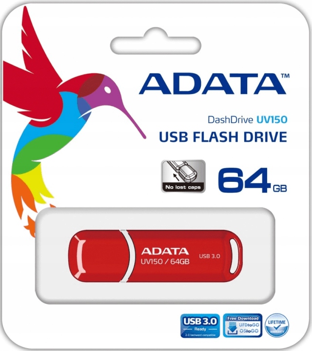 Купить БЫСТРЫЙ ФЛЕНКЕР ADATA 64 ГБ UV150 USB 3.0 90 Мбит/с: отзывы, фото, характеристики в интерне-магазине Aredi.ru