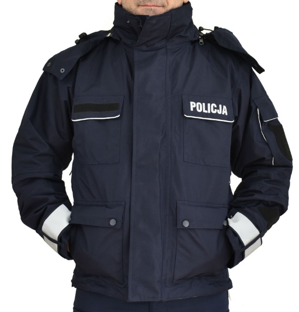 Kurtka Zimowa Policji z podpinką (różne rozmiary)
