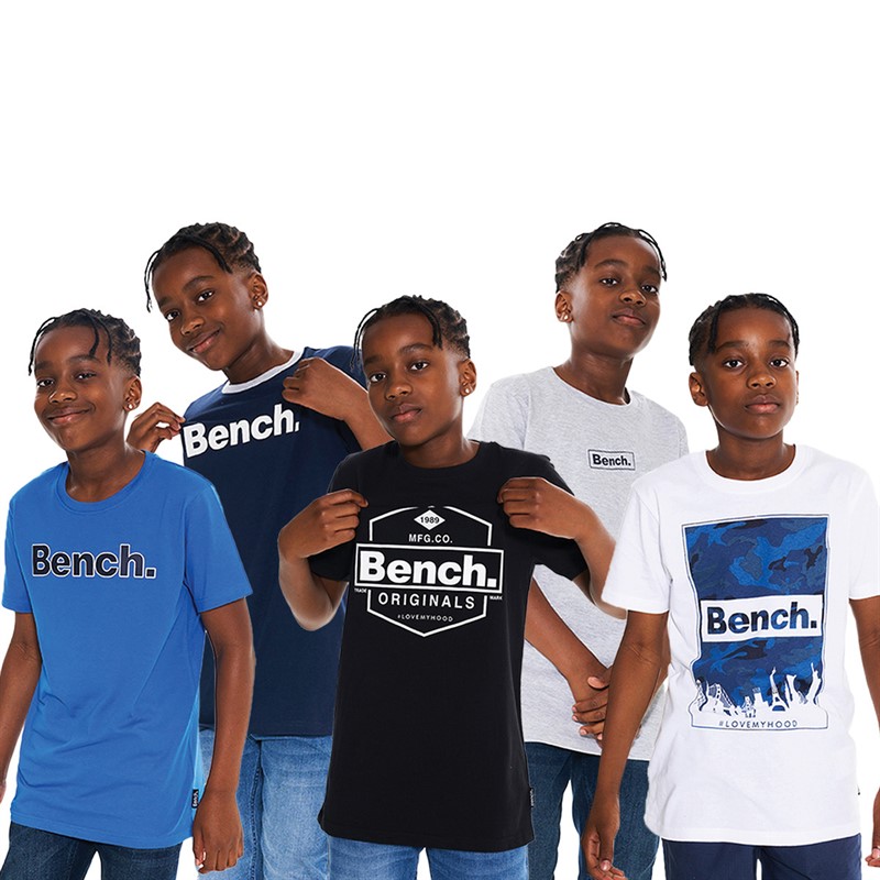 Bench Zestaw 5 koszulek dla chłopców , wielokolorowy, r. 140cm