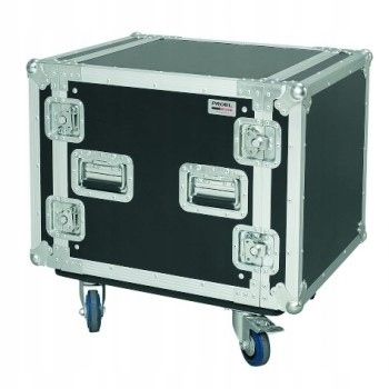 Proel CR210BLKMW - Flight case 10U z kółkami prof.