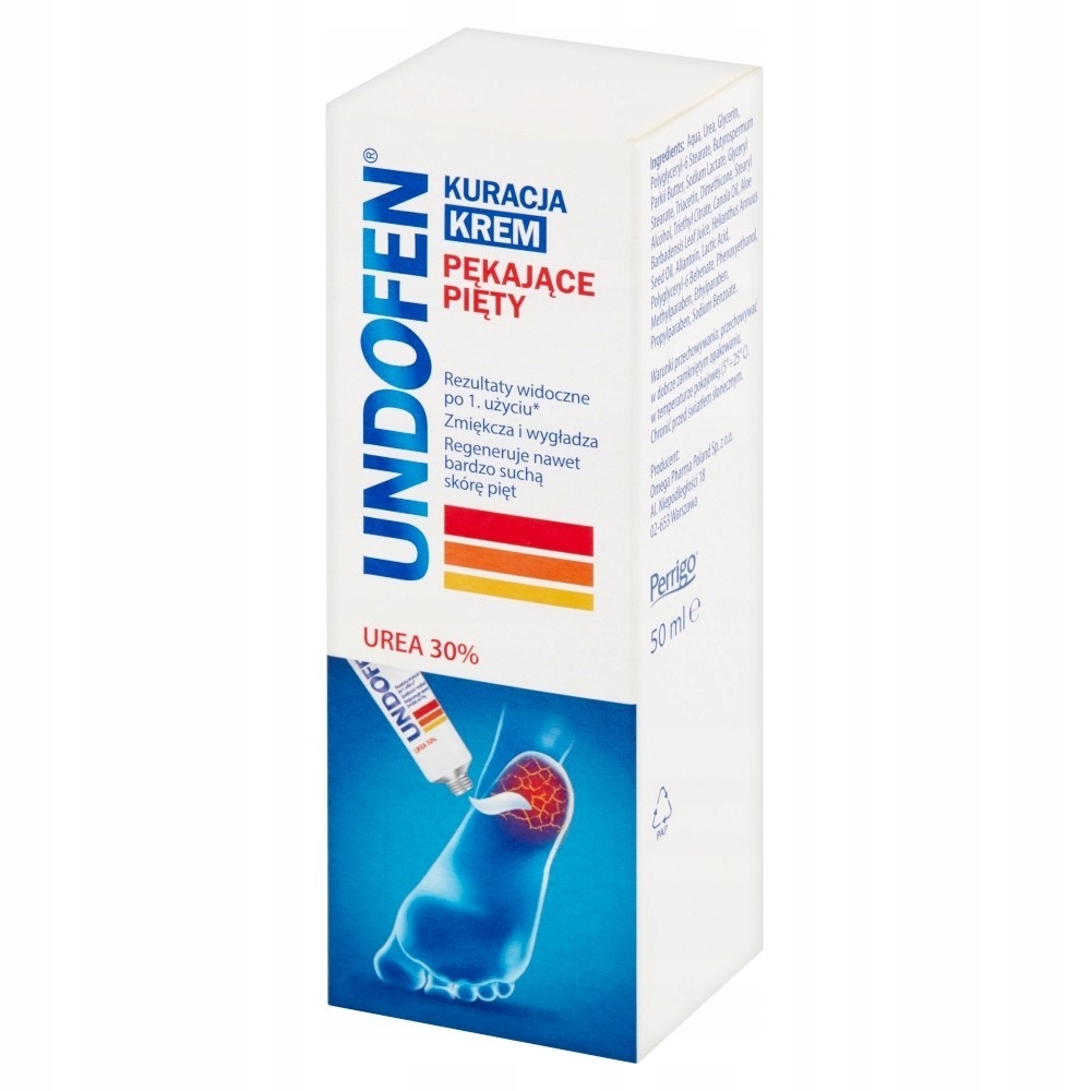 Undofen Krem-kuracja na pękające pięty 30% Urea 50