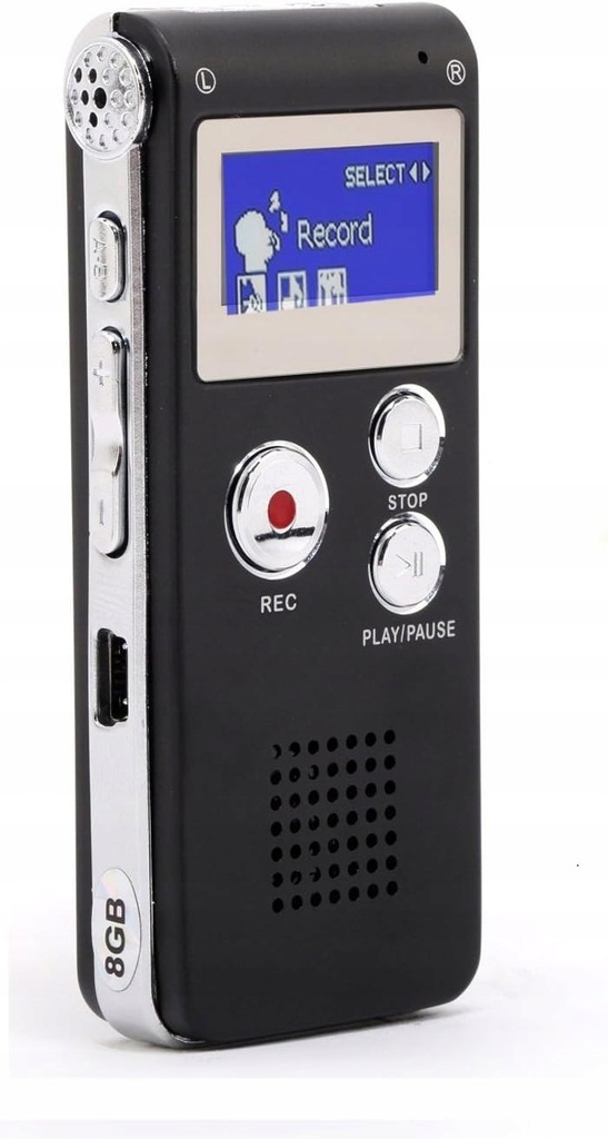 Cyfrowy dyktafon z portem Mini USB pamięć Flash 8 GB / P1