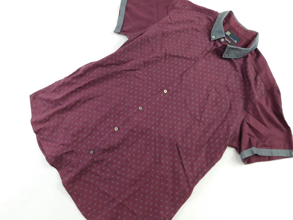 2305A80 NEXT bordowa SLIM FIT bordo XL