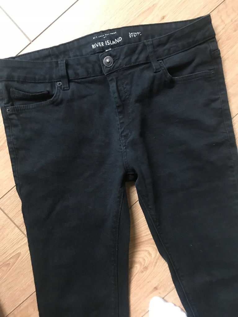 RIVER ISLAND MESKIE DZINSY ROZM L 34/34 SKINNY