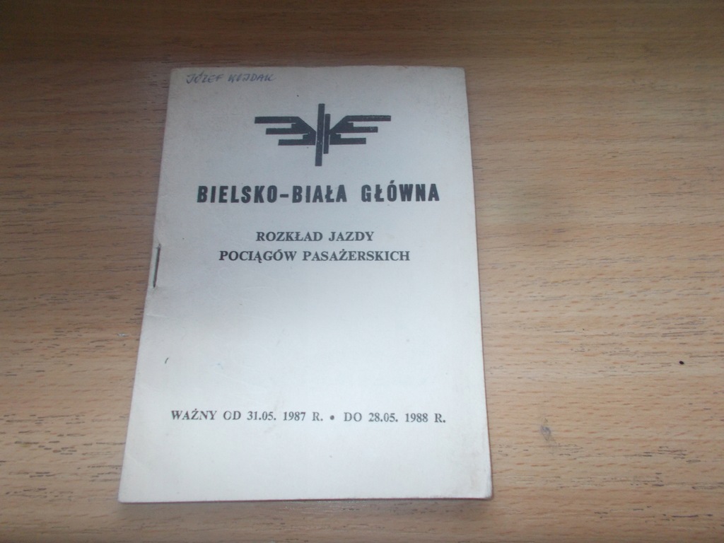 Bielsko-Biała rozkład jazdy pociągów 1987-1988r