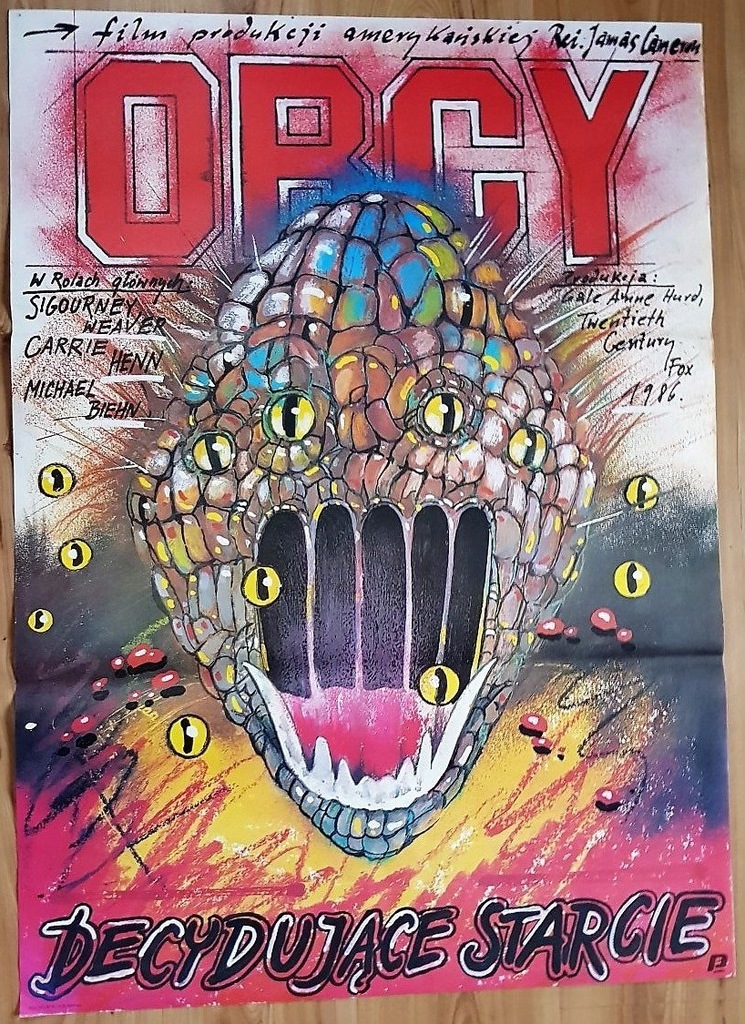 OBCY Stary plakat filmowy Pągowski stan BDB B1 PRL