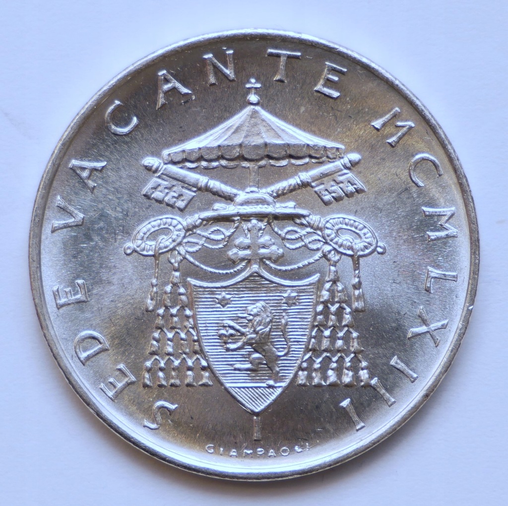 Watykan 500 lirów 1963 Sede Vacante