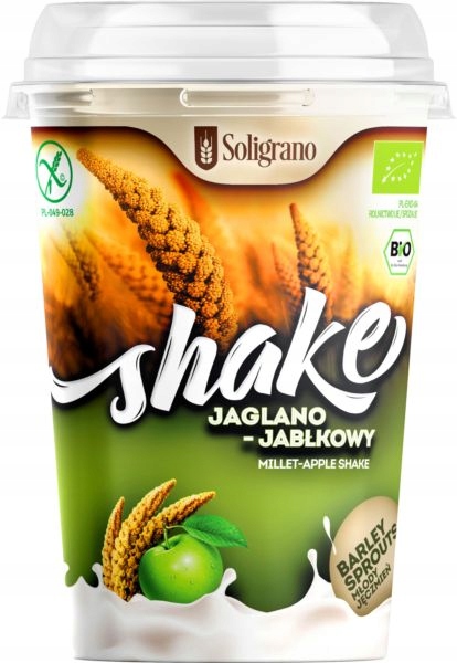 BIO SHAKE JAGLANO-JABŁKOWY Z MŁODYM JĘCZMIENIEM