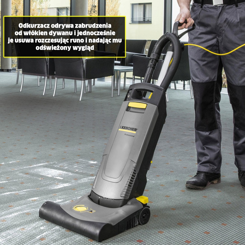 ODKURZACZ SZCZOTKOWY KARCHER CV 38/1 DO BIUR,HOTEL 7072701871