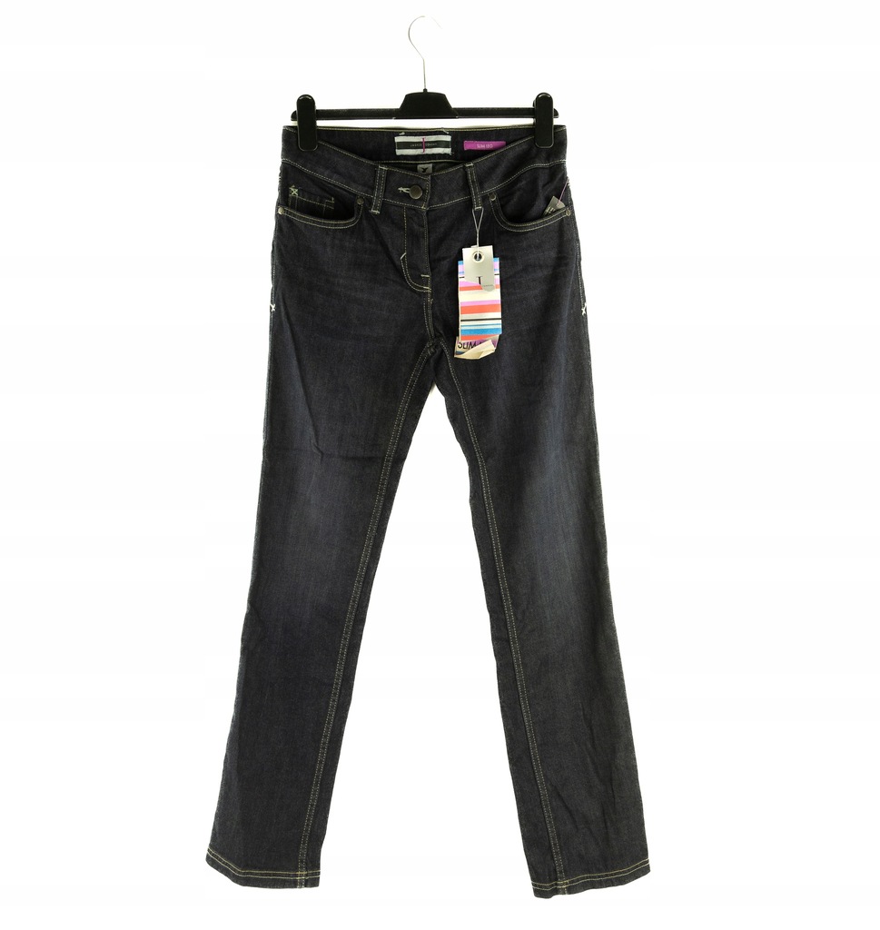 SPODNIE DAMSKIE JASPER CONRAN NIEBIESKIE JEANSY 40