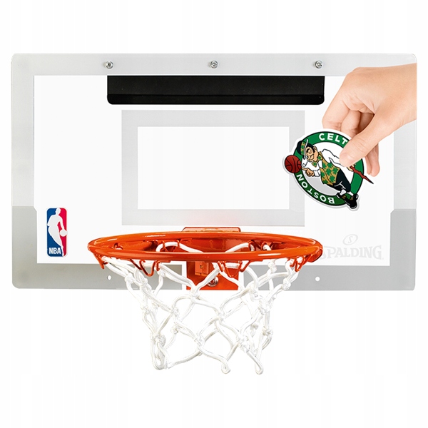 Mini kosz NBA Slam Jam Spalding z naklejkami