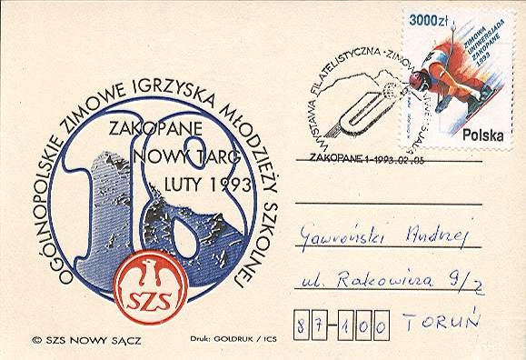 Tatry Zakopane Zimowe Igrzyska Młodzieży 1993