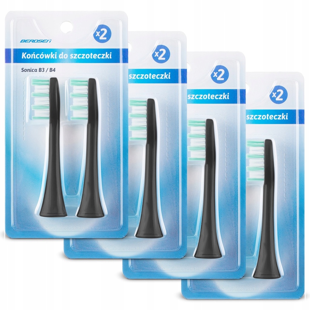 Końcówki do szczoteczki sonicznej Berdsen B3 8 szt, Berdsen, 5173-4.5903890