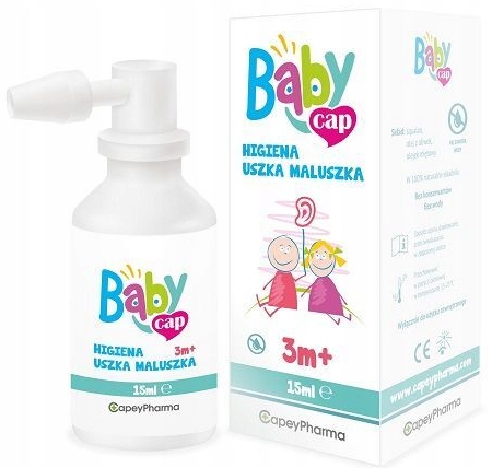 BABYCAP Higiena uszka maluszka do czyszczenia uszu dla dzieci 15 ml