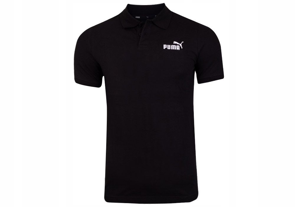 PUMA KOSZULKA MĘSKA POLO ESS PIQUE POLO BLACK r.S