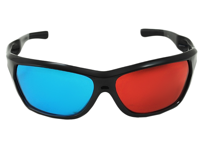 Okulary 3D Anaglify Red Cyjan Nvidia Efekt Filtry