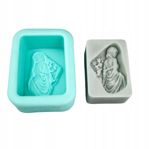 Forma silikonowa do odlewów bazy mydlanej mydła płaskorzeźba mydełka świec