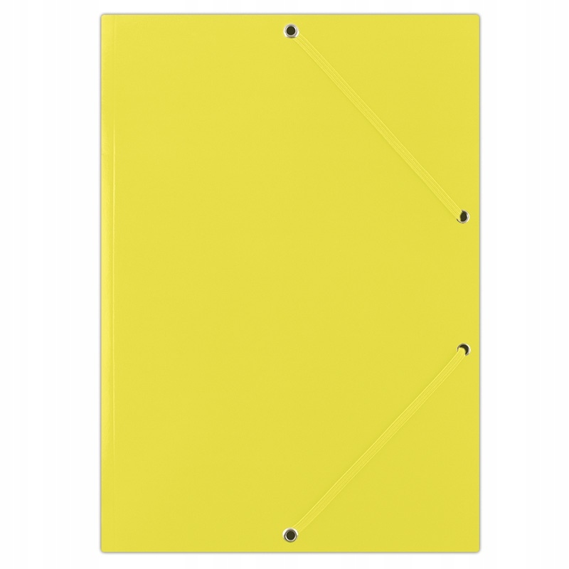Teczka z gumką karton A4 400gsm 3-skrz żółta