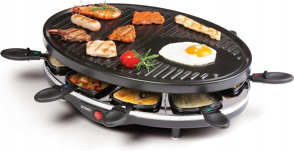 RACLETTE DOMO DO9038G grill elektryczny, metal, 1litr, czarny