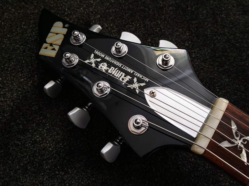 直営店に限定 ESP Michael Amott Ninja Flying V Black 2006 + ESP case ギター