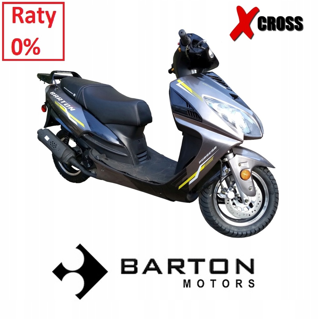 Купить XXL БОЛЬШОЙ СКУТЕР BARTON HURRICANE 50 РАССРОЧЕК 0% ДОСТАВКА: отзывы, фото, характеристики в интерне-магазине Aredi.ru