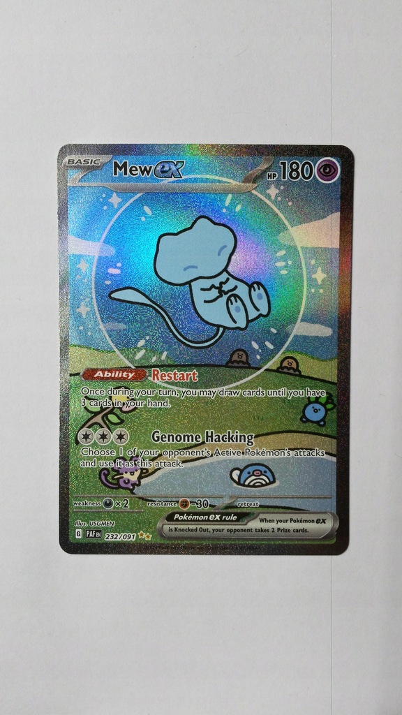 Mew ex (PAF 232) - 232/91 - Special Illustration Rare - Paldean