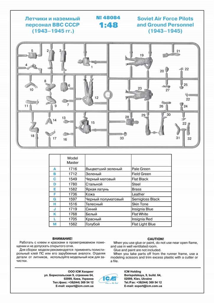 Купить ICM 48084 1:48 Летчики и наземные ВВС СССР: отзывы, фото, характеристики в интерне-магазине Aredi.ru