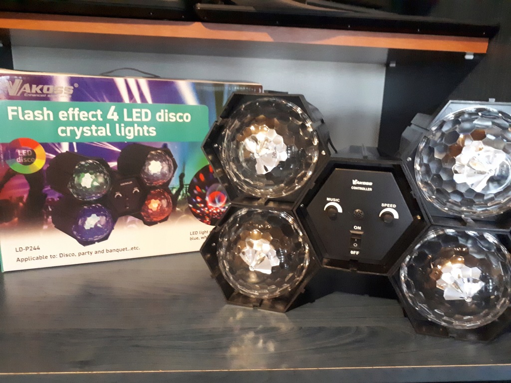 Lampa Dyskotekowa Błyskowa Refleftor LED