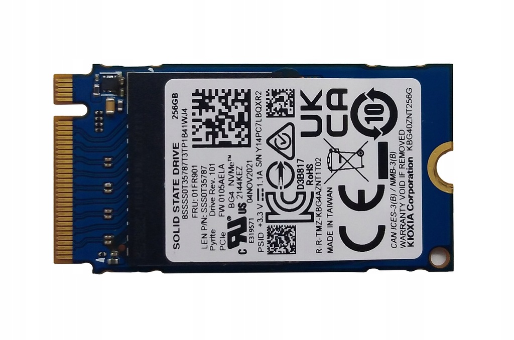 DYSK SSD 256GB KIOXIA KBG40ZNT256G NVMe - 12801352588 - oficjalne ...