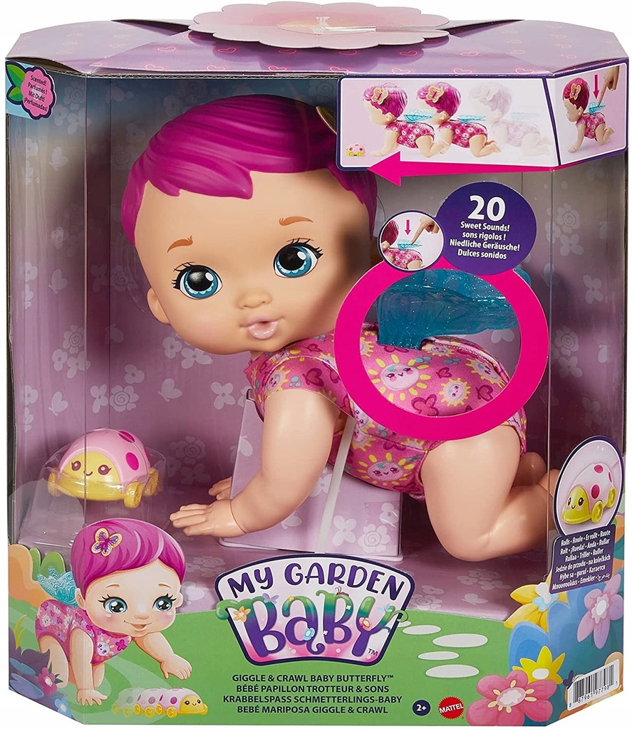 Mattel My Garden Baby Bobas-motyl Raczkujący GYP31