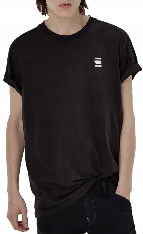 G-STAR RAW rence CZARNY T-SHIRT regular M