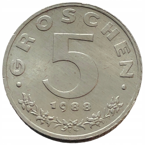 49638. Austria - 5 groszy - 1988r.