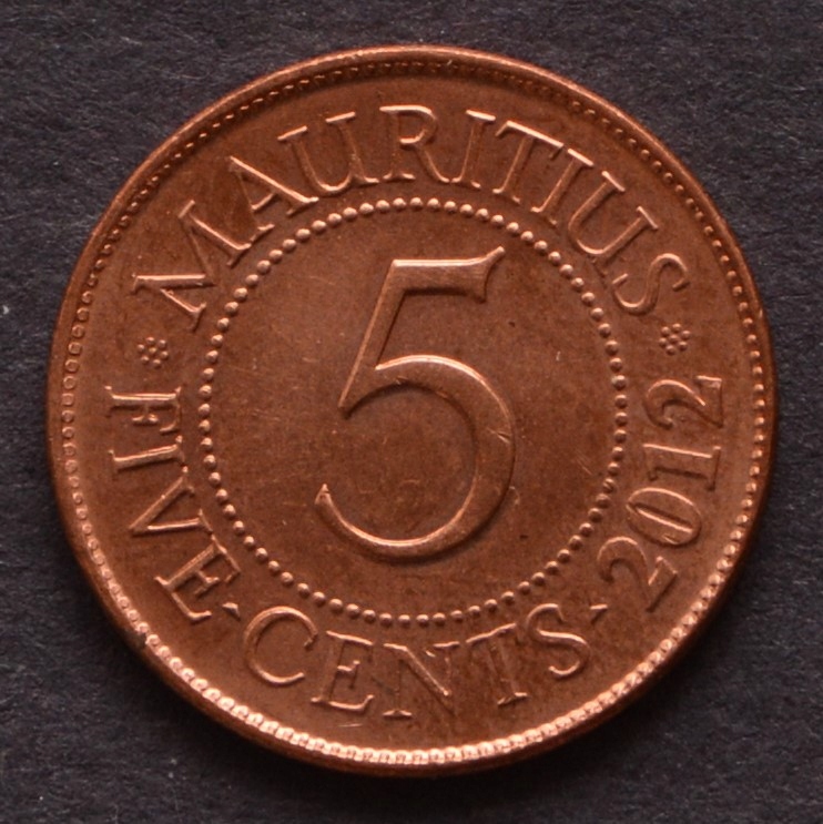 Mauritius - 5 centów 2012