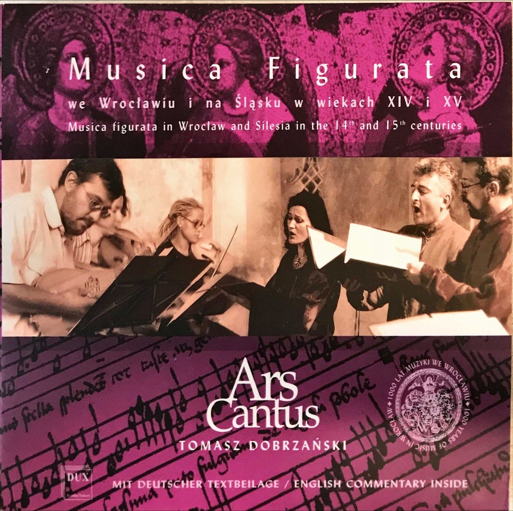 CD MUSICA FIGURATA ARS CANTUS TOMASZ DOBRZAŃSKI